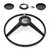 eClassics 1976-1980 International Harvester Scout II Terra Steering Wheel 3-Spoke Black With Horn Kit