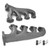 ACP FM-EM012 1967 Mercury Cougar Exhaust Manifold Premium Centrifugal Casting 289/302 HiPo Pair