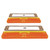 eClassics 1969-1971 International Harvester Scout 800 Turn Signal Parking Light Lens Kit Amber Pair