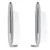 eClassics 1964-1966 Ford Mustang Front Bumper Guard Chrome Pair