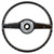 eClassics 1968-1970 Ford Falcon Steering Wheel 2-Spoke Black