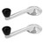 eClassics 1952-1956 Ford Mainline Door Window Handle With Black Knob Pair