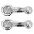 eClassics 1973-1977 Pontiac Grand Prix Window Handle Clear Knob Pair