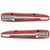 ACP FC-BA002A 1963-1964 Ford Falcon Arm Rest Pad Deluxe Red With Stainless Steel Trim Pair