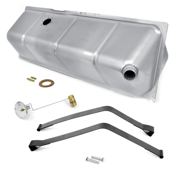 eClassics 1953-1955 Ford F-100 Pickup Truck Fuel Tank Kit - Under-Cab Tank, Straps, Sending Unit For Aftermarket Gauge (240-33 Ohms)