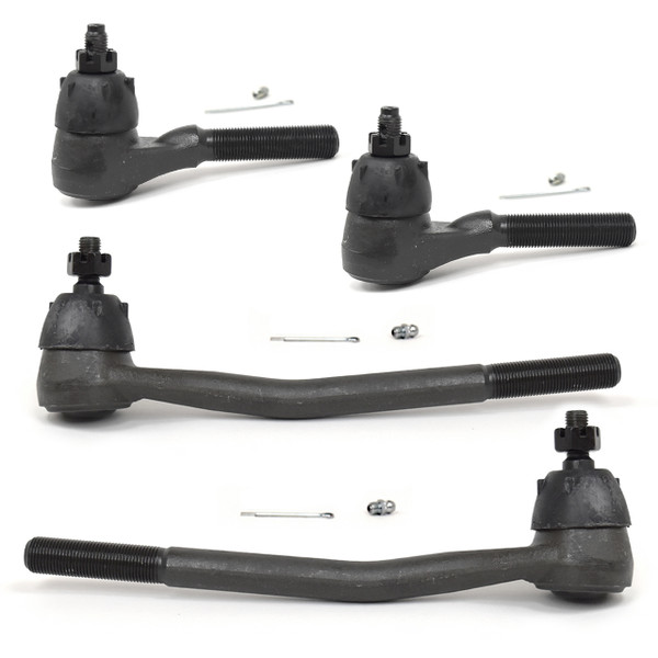 eClassics 1963-1964 Ford Ranch Wagon Inner and Outer Tie Rod End Kit For Manual Steering Driver and Passenger Side