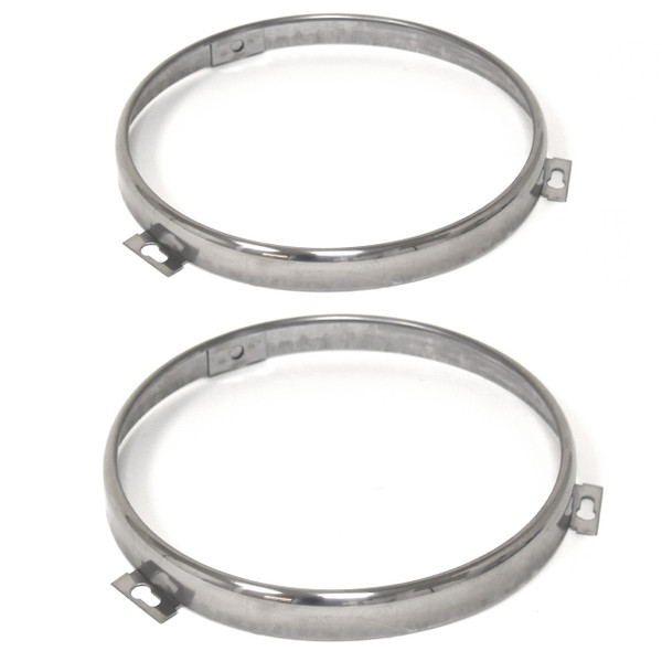 eClassics 1961-1967 Ford Econoline Van Headlight Retaining Ring 7" Diameter 5/8" Wide Pair