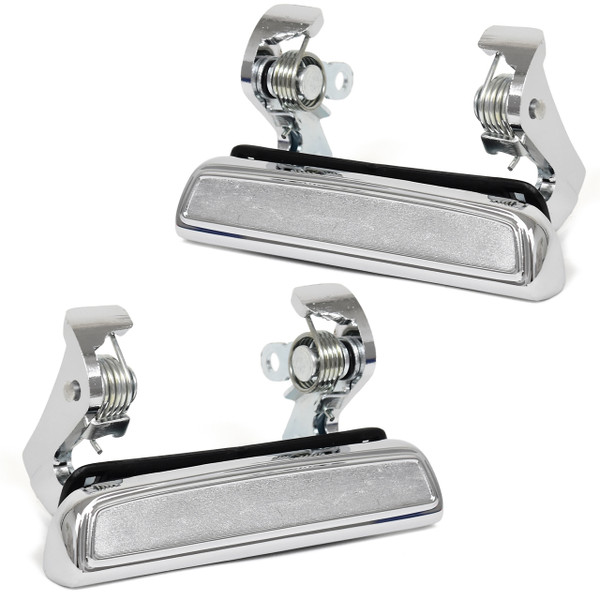 eClassics 1973-1979 Ford F-250 Pickup Truck Outside Door Handle Chrome PAIR