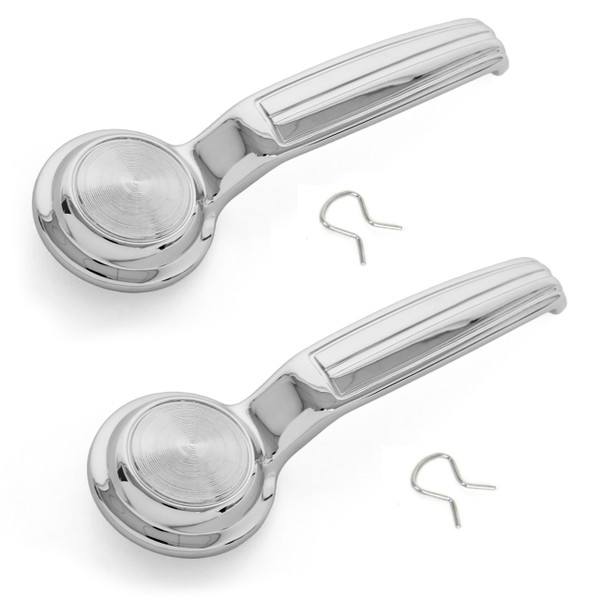 eClassics 1968-1972 GMC C35/C3500 Pickup Truck Inside Door Handle Chrome PAIR