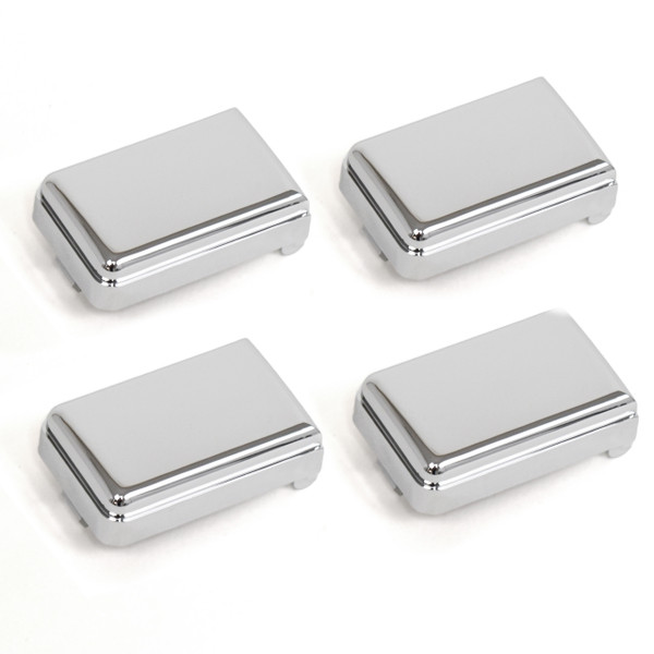eClassics 1987-1988 Chevrolet V30 Pickup Truck Door Pull Strap Cover Chrome 4-Piece Set