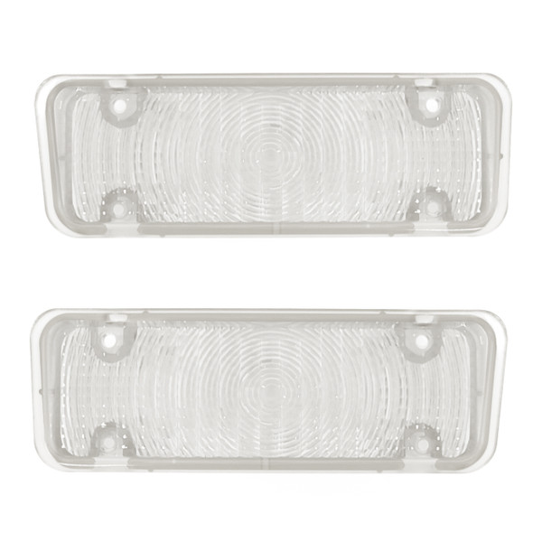 eClassics 1971-1972 Chevrolet C10 Pickup Truck Parking Light Lens Clear Pair