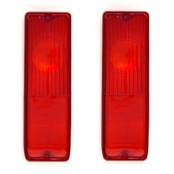 eClassics 1967-1970 Chevrolet G20 Van Tail Light Lens Fleetside Red Pair