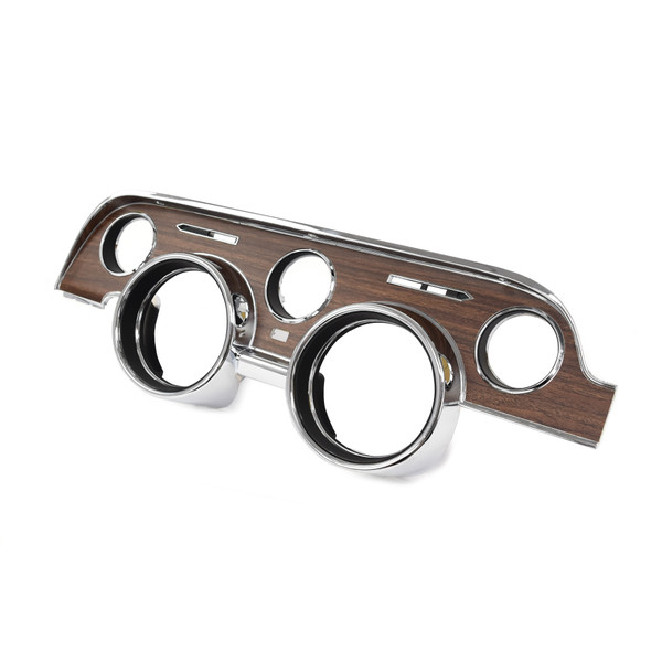 eClassics 1968 Ford Mustang Instrument Bezel Deluxe Metal-backed Woodgrain