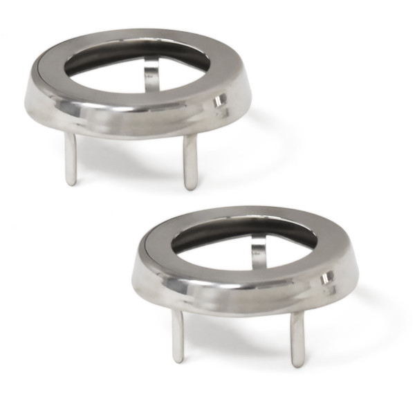 eClassics 1965-1967 Chevrolet Corvette Window Crank Handle Bezel Pair