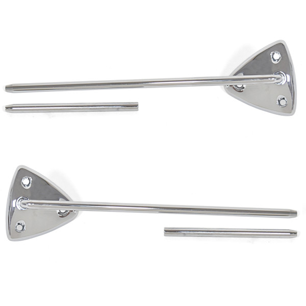 eClassics 1968 Ford Torino Sunvisor Bracket and Rod Pair Coupe/Fastback