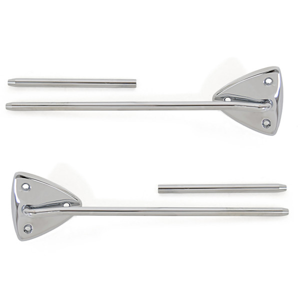 eClassics 1965-1966 Ford Mustang Sunvisor Bracket and Rod Pair Coupe/Fastback