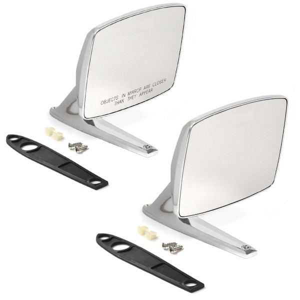 eClassics 1975-1979 Ford F-150 Truck Outside Mirrors Chrome Pair