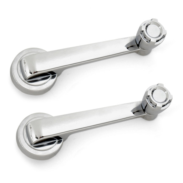 eClassics 1961-1965 International Harvester Scout 80 Door Window Handle Chrome With Chrome Knob Pair