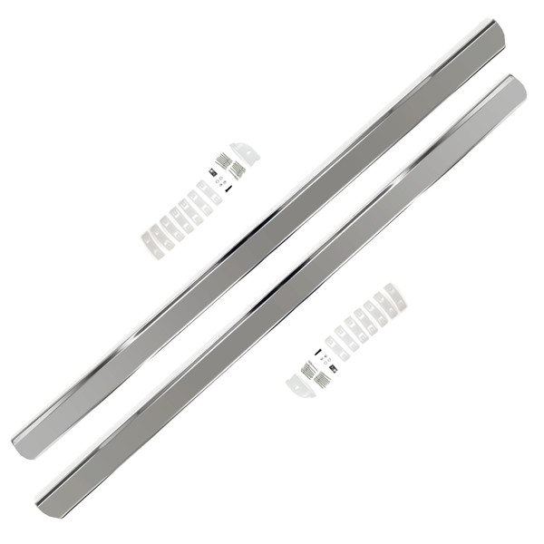 eClassics 1967-1968 Ford Mustang Rocker Panel Moldings With Clips Pair