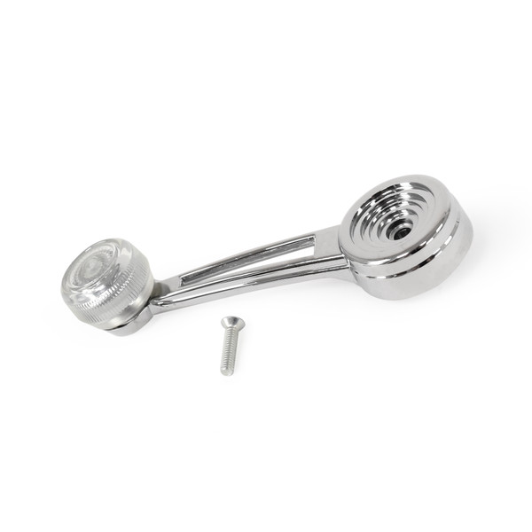 eClassics 1973-1986 Ford F-250 Pickup Truck Door Window Handle With Clear Knob Driver or Passenger Side