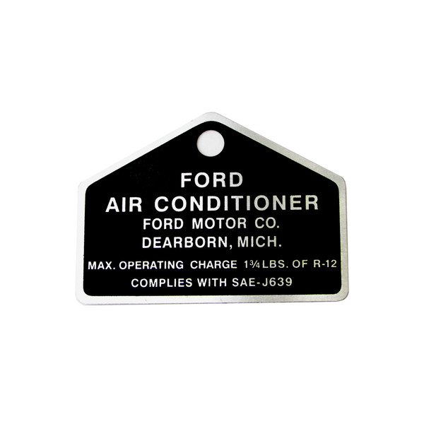 eClassics 1964-1974 Ford Ranch Wagon Ford Air Conditioning Compressor Tag