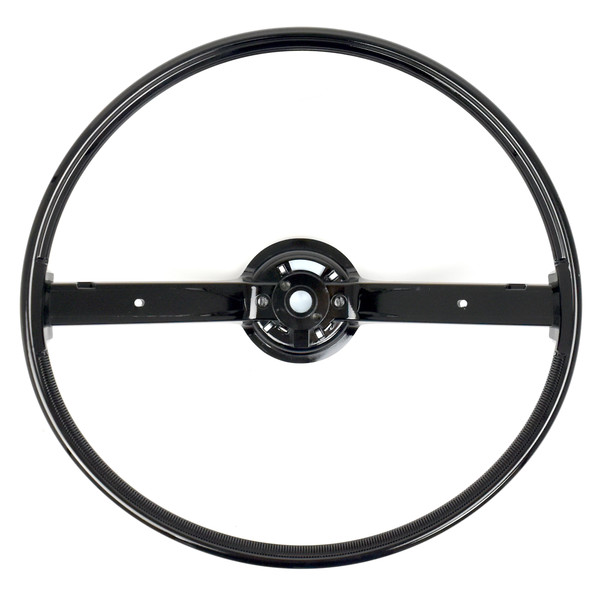 eClassics 1970-1973 Ford Mustang Steering Wheel 2-Spoke With Horn Bars Black