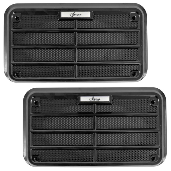 ACP FM-SPK01 1969-1970 Ford Mustang Door Speaker Grille With OE Correct Metal Mesh Pair