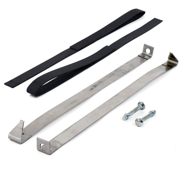 eClassics 1965-1968 Ford Custom Fuel Tank Strap Pair Stainless Steel Except Station Wagon