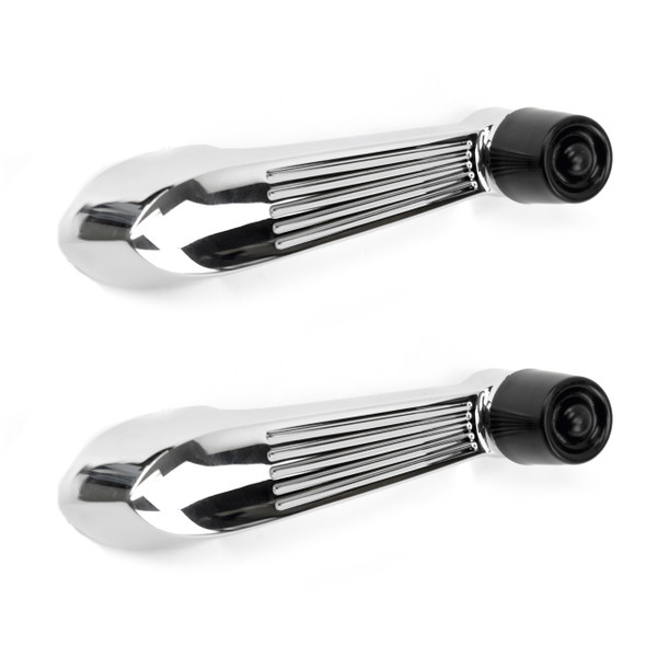 eClassics 1953-1955 Ford F-100 Door Window Handle With Black Knob Pair