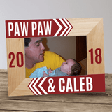 Personalized Frame for Grandpa and Me! (Red)