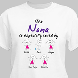 Personalized T-Shirt - This Grandma is Especially Loved By...