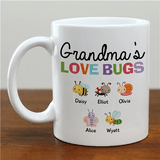 Personalized Mug - Grandma's "Love Bugs"