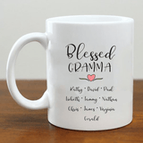 Personalized Mug for a "Blessed Grandma" 