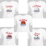 Personalized T-Shirt for a Sports-Loving GrandPa! - Basketball, Football, Baseball, Volleyball and Soccer