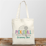 Personalized Pickleball "Cheaper Than Therapy" Tote for Grandma