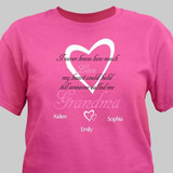 Personalized How Much Love T-Shirt Hot Pink