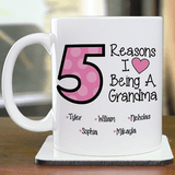Personalized Mug - Reasons I Love Being a Grandma