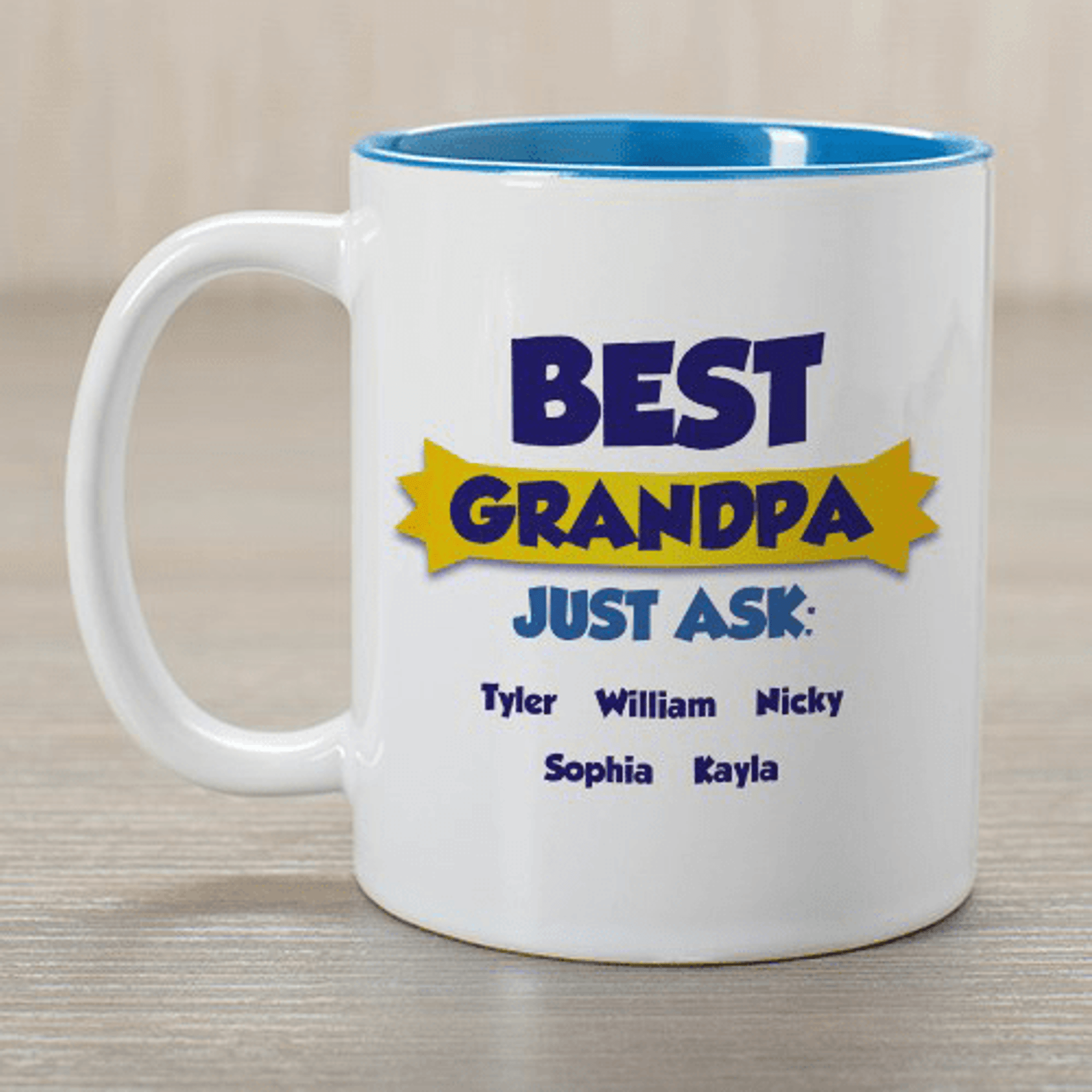 Personalized My Favorite People Mug for Grandpa - The BananaNana