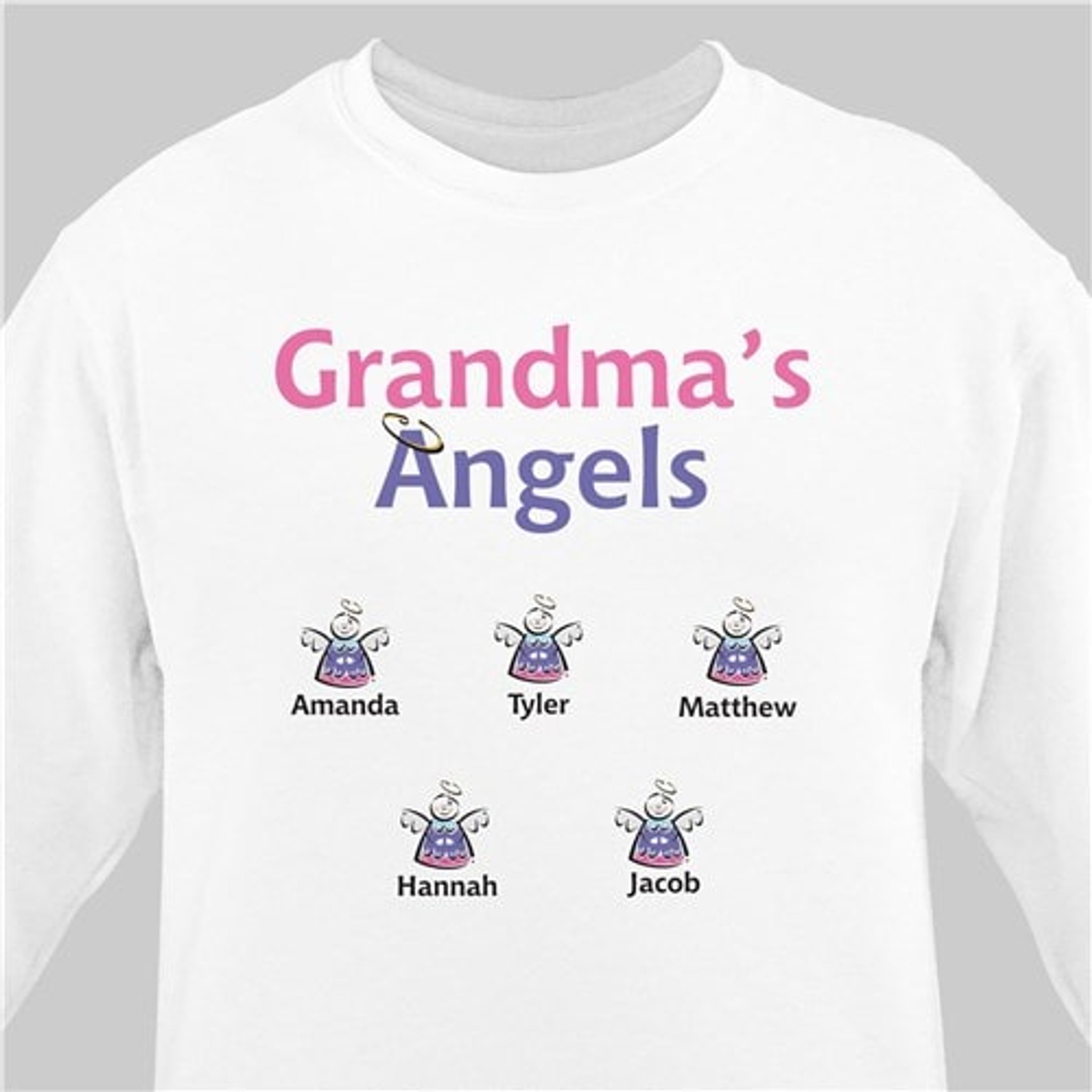 90s GRANDMA´S ANGELS Print Sweat-