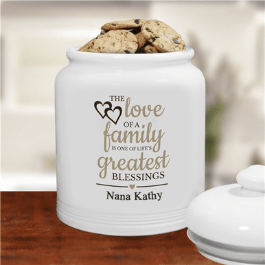 Fingerhut Family Love Is Sweet Personalized Cookie Jar