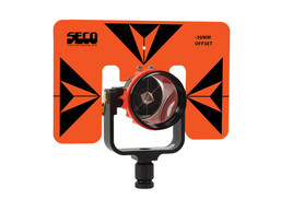 SECO 62 mm Premier Strobe Prism w/Target (Flo Orange w/Black)