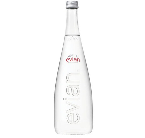 Evian Water 750 ml Glass Bottle