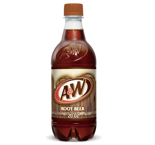 A & W Root Beer 20 oz Bottle