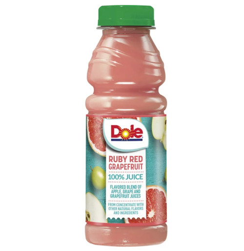 Dole Ruby Red Grapefruit Juice 16oz Bottle
