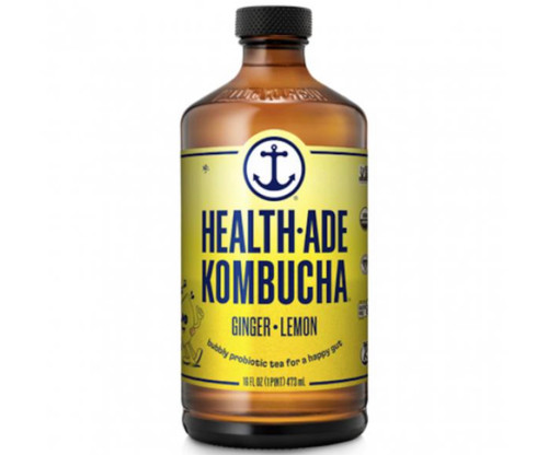 Health Ade Kombucha Ginger-Lemon 16 oz Bottle