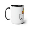 WGI Orange Logo Two-Tone Coffee 15oz Mugs