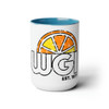 WGI Orange Logo Two-Tone Coffee 15oz Mugs