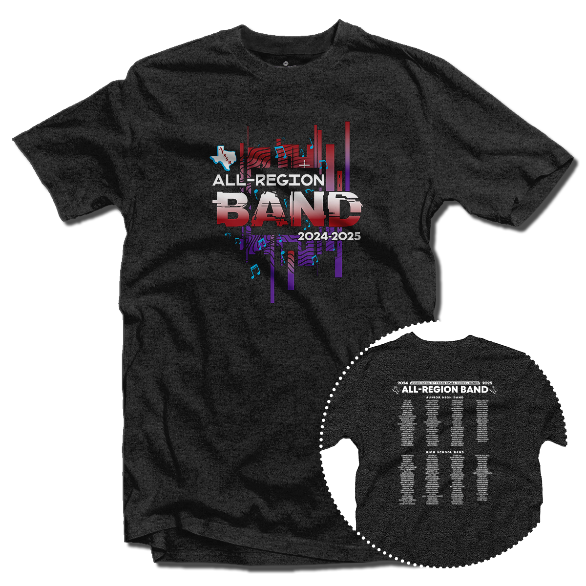 2024-2025 ATSSB All-Region Band T-Shirt