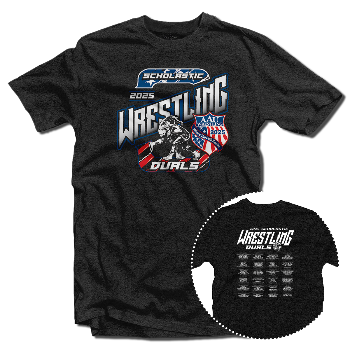 2025 AAU Wrestling Scholastic Duals T-Shirt