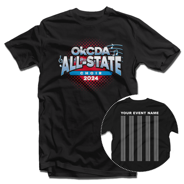 2024 Oklahoma Choral Directors Association All-State T-Shirt